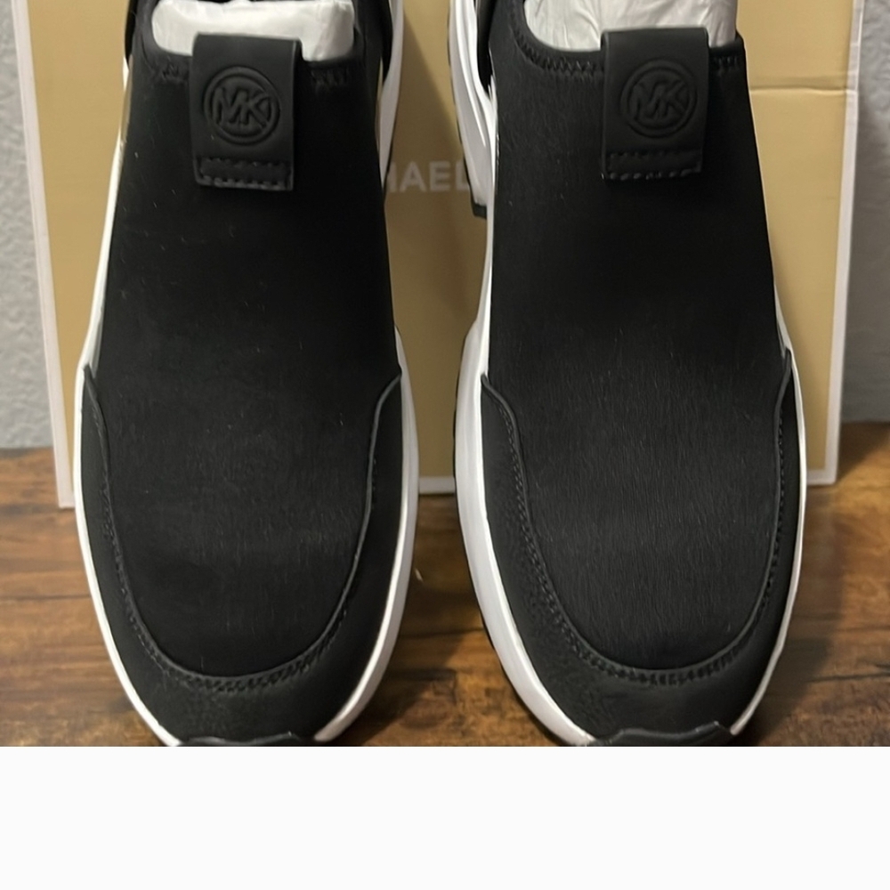 Michael Kors Men's Black Slip-On Sneakers - Picture 5 of 7